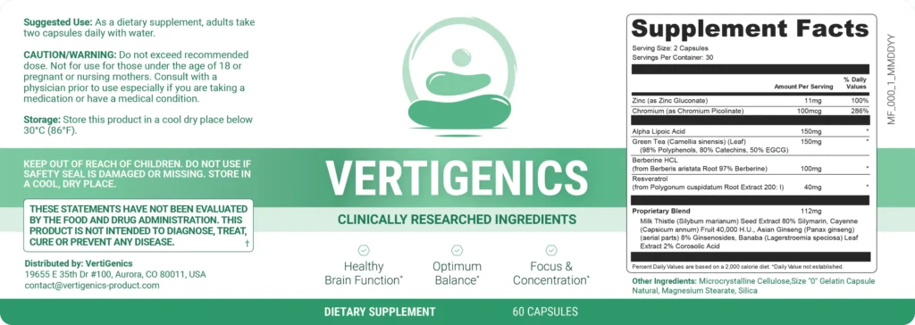 Vertigenics label